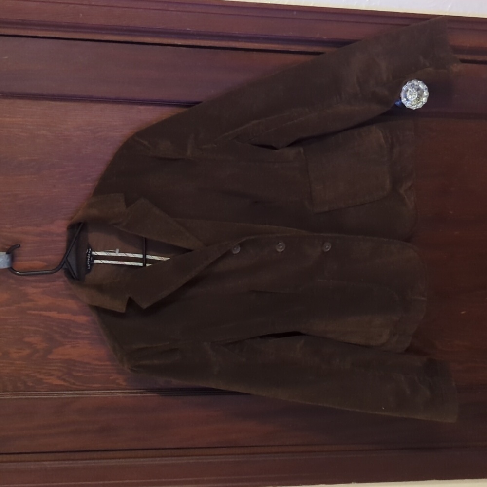 Lands' End Brown Corduroy Blazer Size 16 Petite